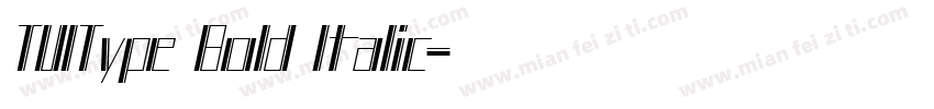 TUIType Bold Italic字体转换